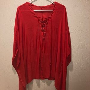 Lace up Swim Cover-up Dress